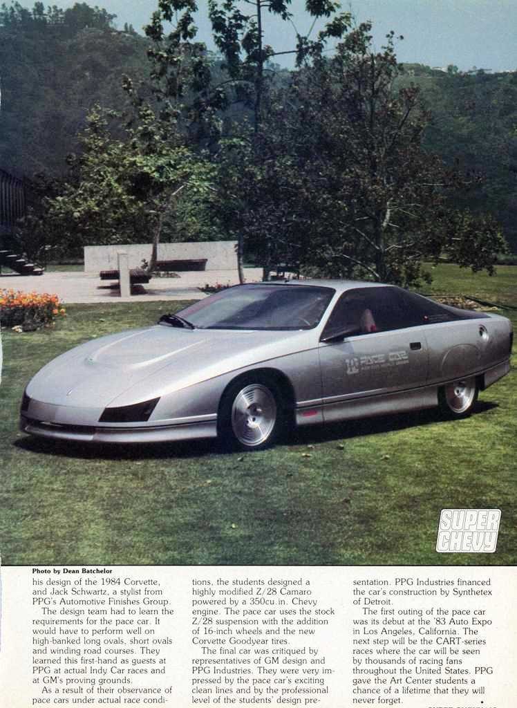 Chevrolet Camaro Z28 Concept 1983 PPG Pace Car