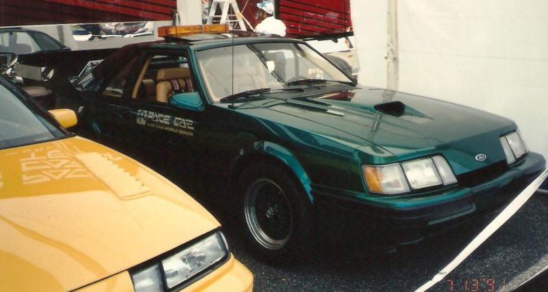 Ford Mustang SVO PPG Pace Car green