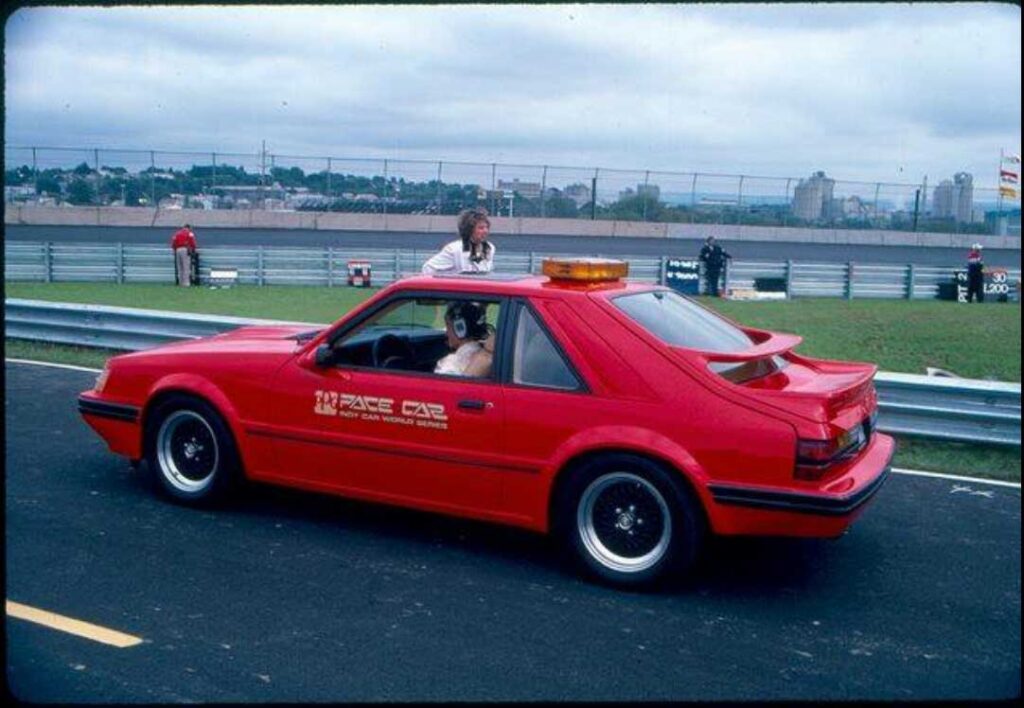 Ford Mustang SVO PPG Pace Car red