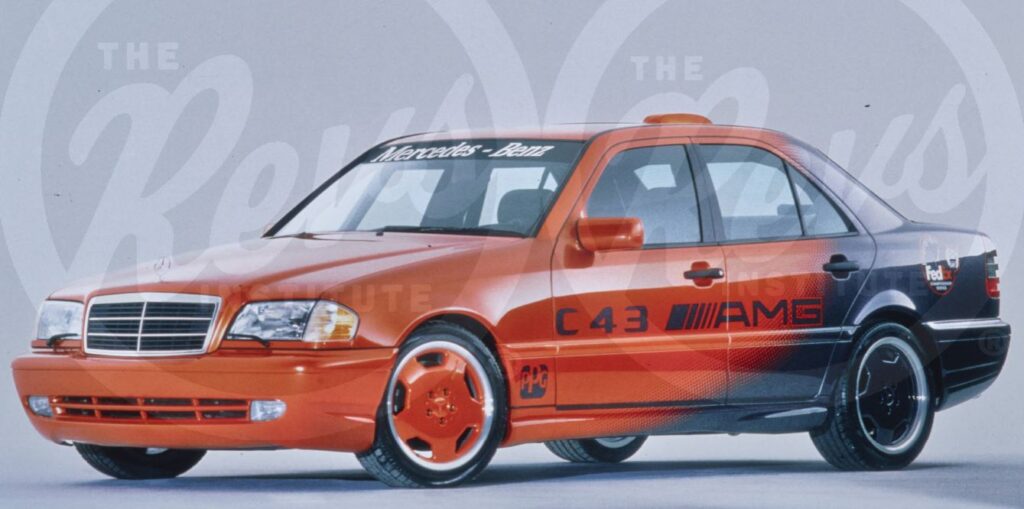 Mercedes Benz C43 AMG orange purple 1998 PPG Pace Car 