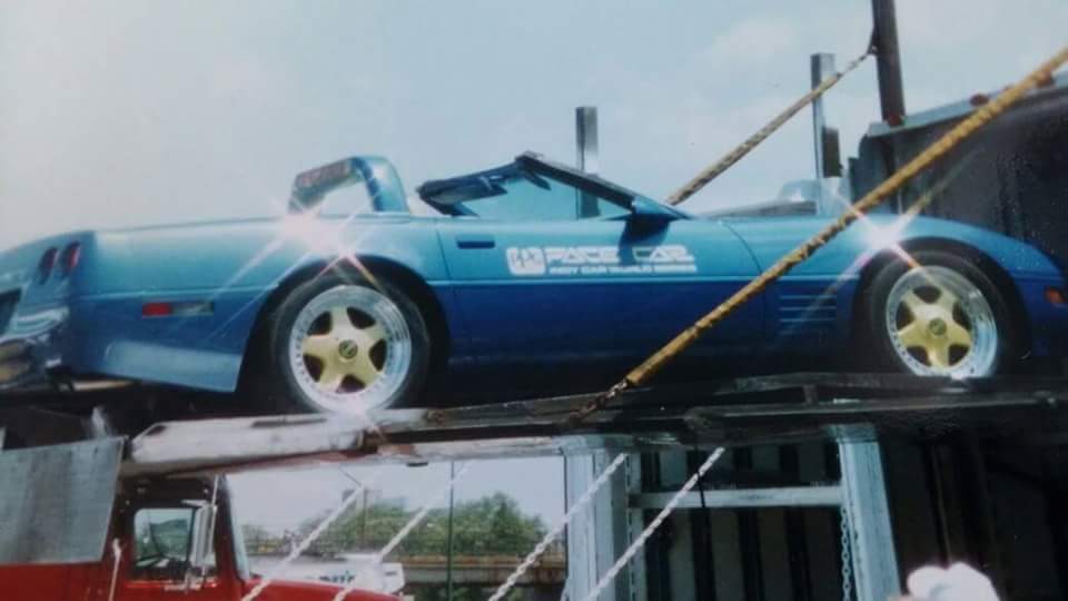 Chevrolet Corvette Convertible Blue 1991 PPG Pace Car