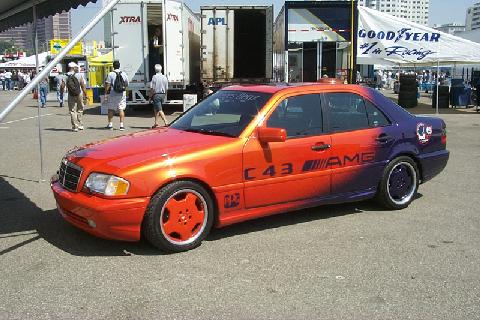 Mercedes Benz C43 AMG orange purple 1998 PPG Pace Car