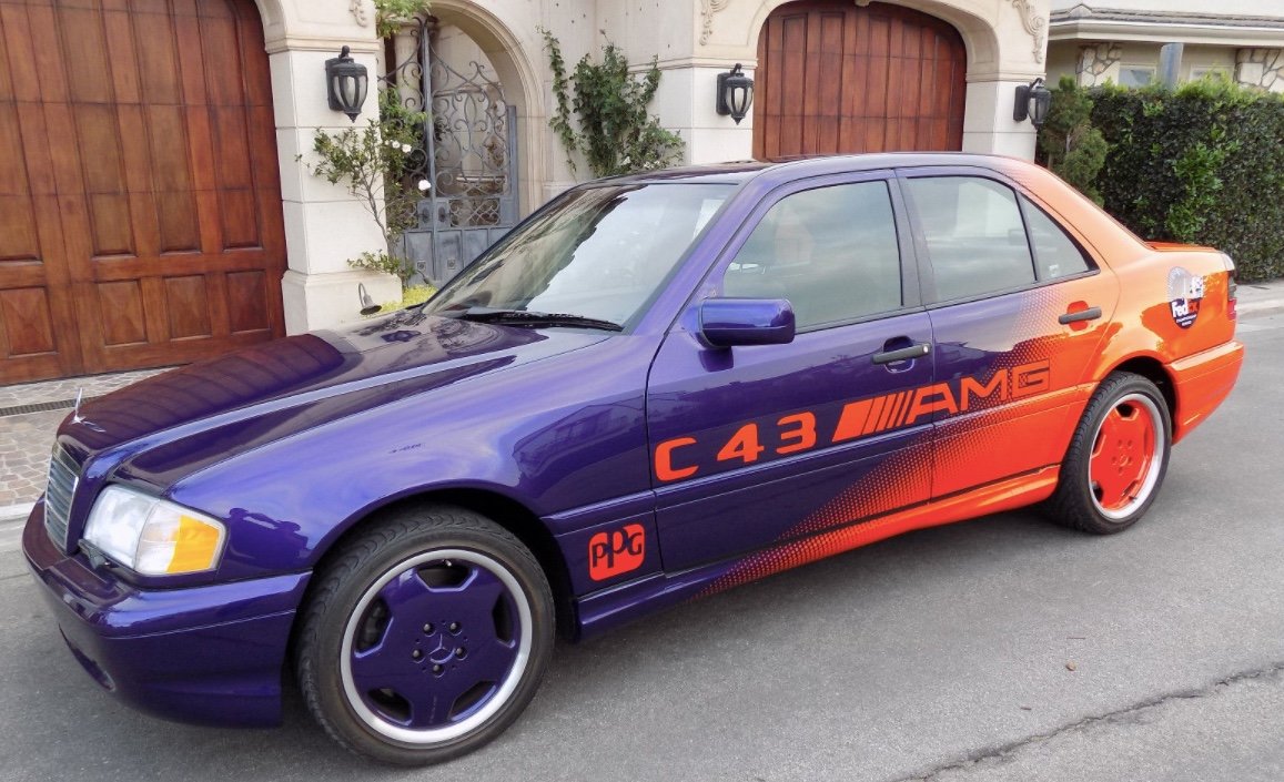 Mercedes Benz C43 AMG purple orange 1998 PPG Pace Car